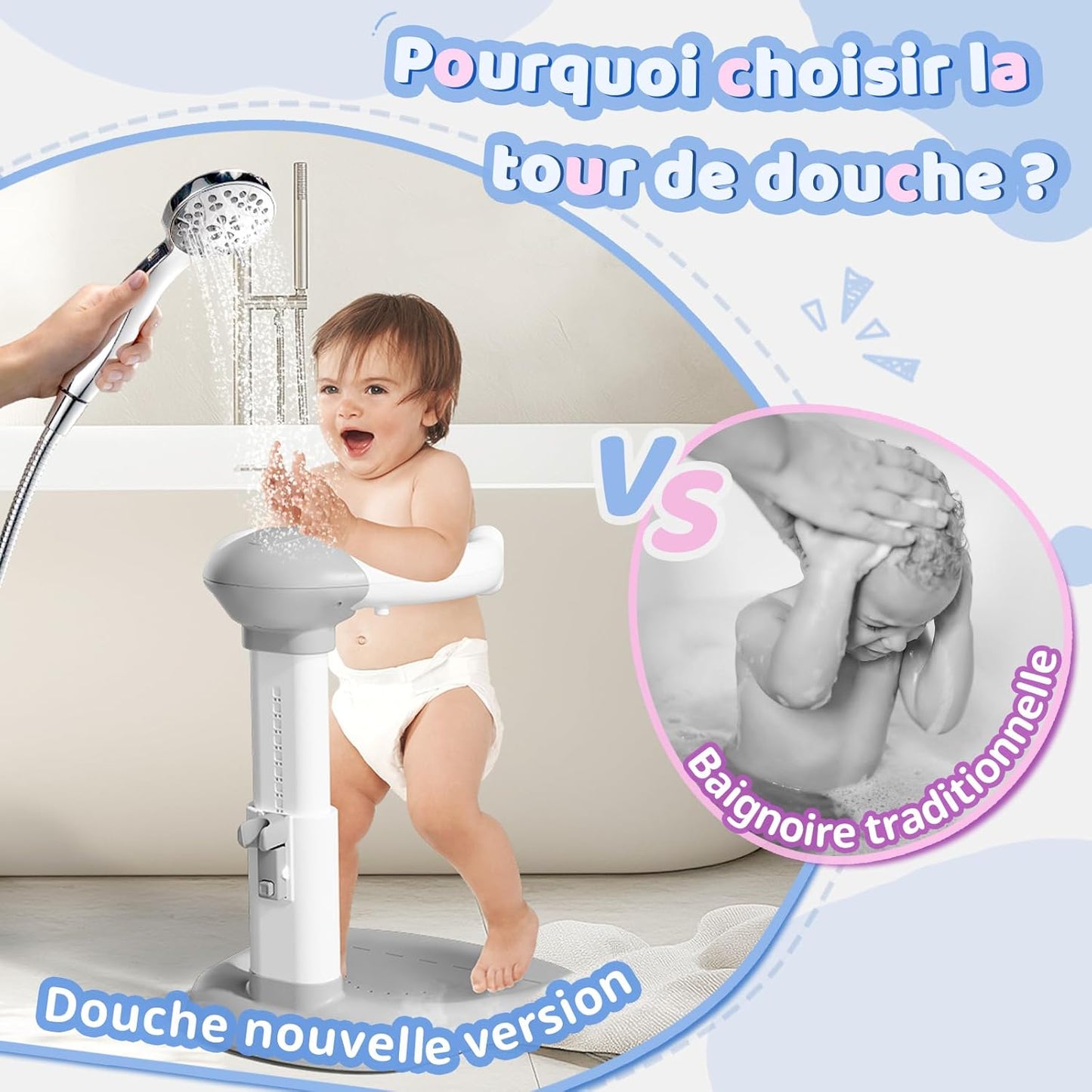 baignoire traditionnelle vs support bébélou